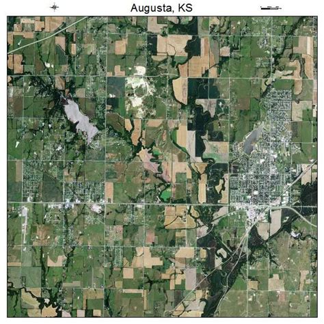 Aerial Photography Map of Augusta, KS Kansas