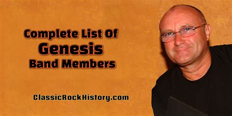 Complete List Of Genesis Band Members - ClassicRockHistory.com