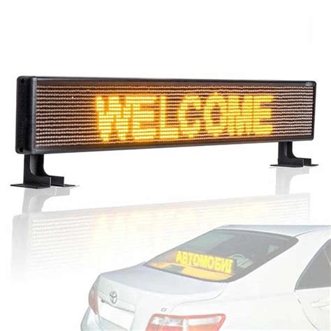 Leadleds Car Top Led Video Sign Waterproof Double Sided Wireless Taxi