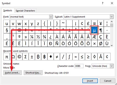 How to type a Mu or Micron Symbol in Word/Excel (Windows & Mac ...