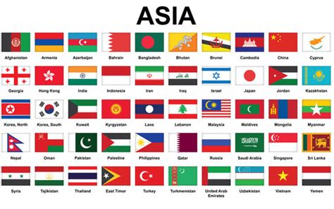 Asian Flags