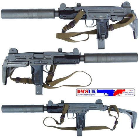 Silenced Israeli Uzi 9mm SMG & Accessories - DWSUK