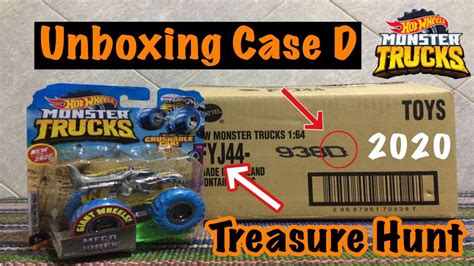 HOT WHEELS MONSTER TRUCKS D CASE 2020 TREASURE HUNT - YouTube