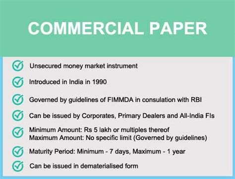 Commercial Paper Explained; Objectives, Maturity - Paper Tyari