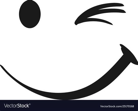 Winking Royalty Free Vector Image - VectorStock