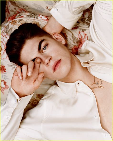 Hero Fiennes-Tiffin Poses With Floral Prints for New Cover Shoot: Photo ...