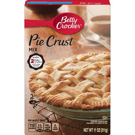 Betty Crocker Pie Crust Mix, 11 oz Box - Walmart.com