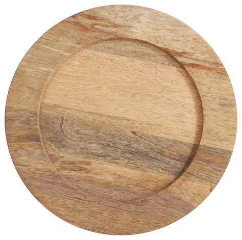 Wood Charger Plates, Set of 4 - Contemporary - Charger Plates - by Saro ...