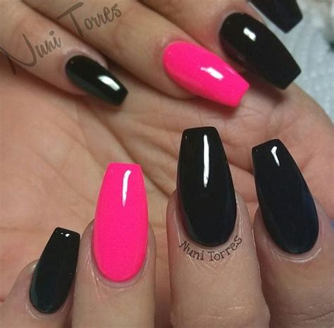 Instagram Analytics | Black acrylic nails, Valentines nails, Pink black ...