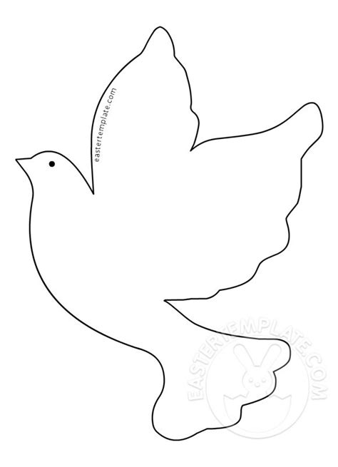 Dove Picture Printable - Easter Template