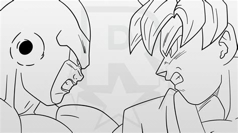 Super Saiyan Blue Goku vs Golden Frieza (Line-Art) by AubreiPrince on ...