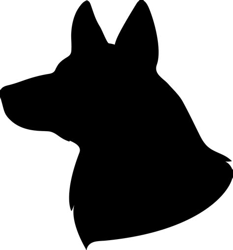 Dog Head Silhouette Vector Art, Icons, and Graphics for Free Download