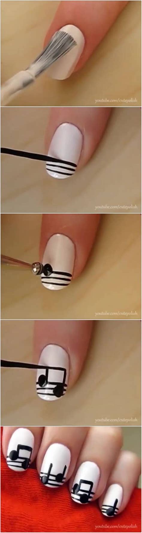 Musical Notes Nail Art