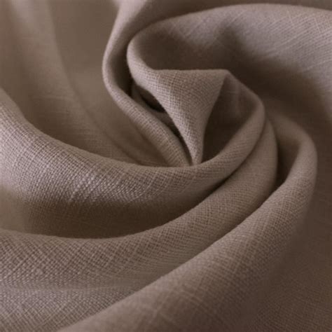 Beige 100% linen fabric — Tissus en Ligne