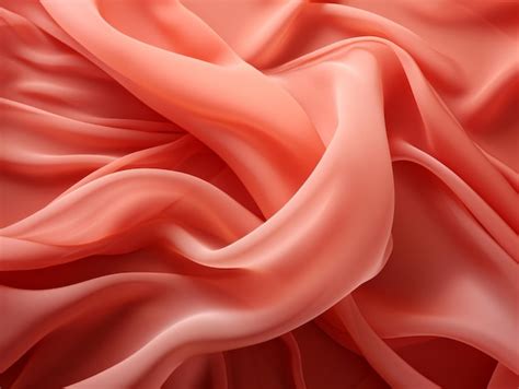 Premium AI Image | an abstract image of a red silk fabric