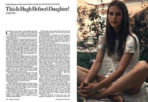 This Is Hugh Hefner’s Daughter! | Esquire | DECEMBER 1973