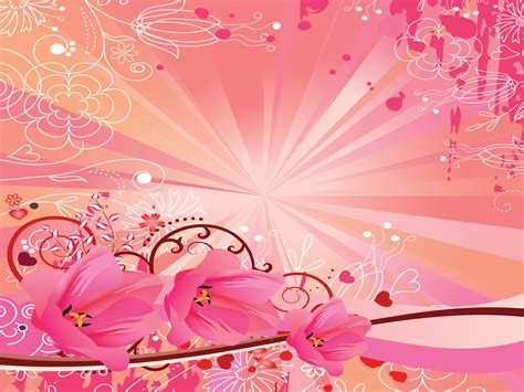 Pink Flower Ppt Template | Best Flower Site