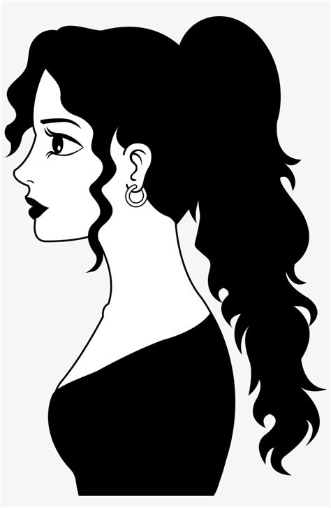 Woman Clip Art Black And White Clipart - Blank Face Woman Clipart ...