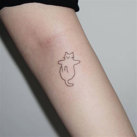 Top 61+ Best Simple Cat Tattoo Ideas - [2021 Inspiration Guide] | Cute ...