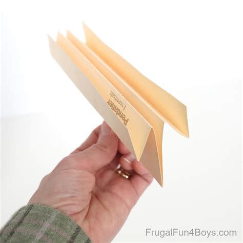 File Folder Paper Airplane Launcher - Frugal Fun For Boys and Girls