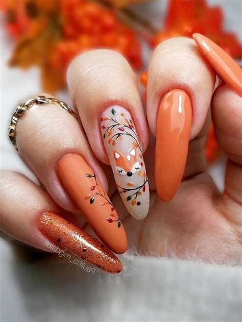 Burnt Orange Nails: 45+ Designs and Ideas Perfect for Fall | Fall gel ...