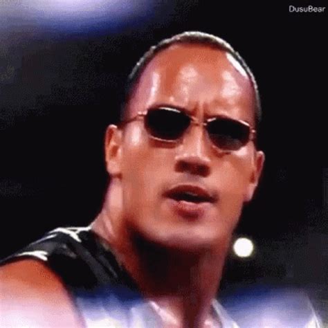 The Rock Eyebrow Raise Wwe Lights Moment GIF | GIFDB.com