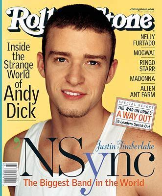 Justin Timberlake, *NSYNC, Rolling Stone Magazine 16 August 2001 Cover ...