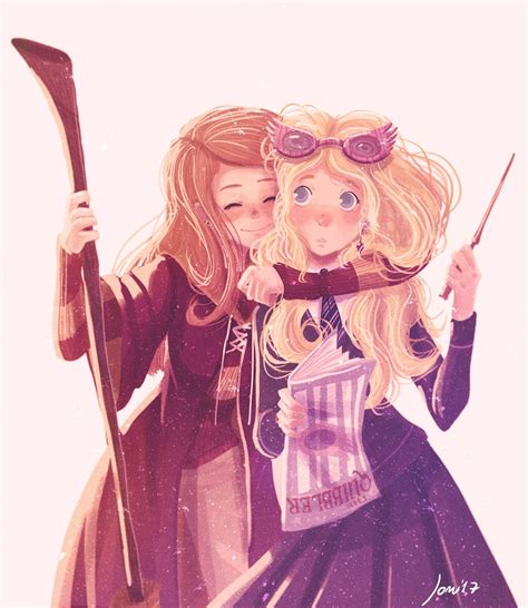 Ginny Weasley and Luna Lovegood | Harry potter drawings, Harry potter ...