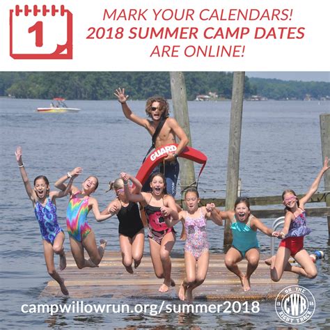 2018 Summer Camp Dates Available! – Camp Willow Run