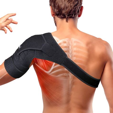 Buy Thx4COPPER Magnetic Shoulder Brace, Compression Support Wrap Belt ...