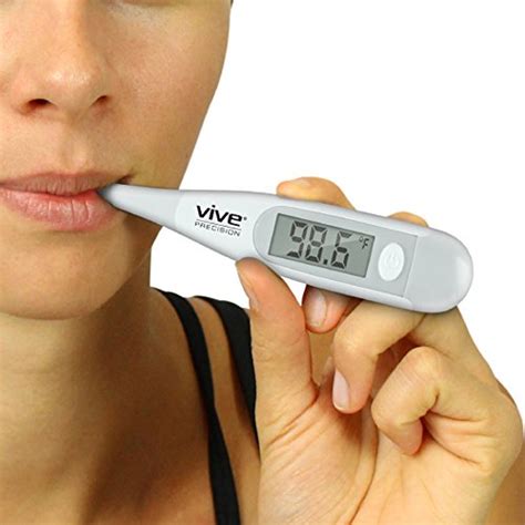 Oral Thermometer by Vive Precision - Underarm, Rectal & Axillary Fever ...