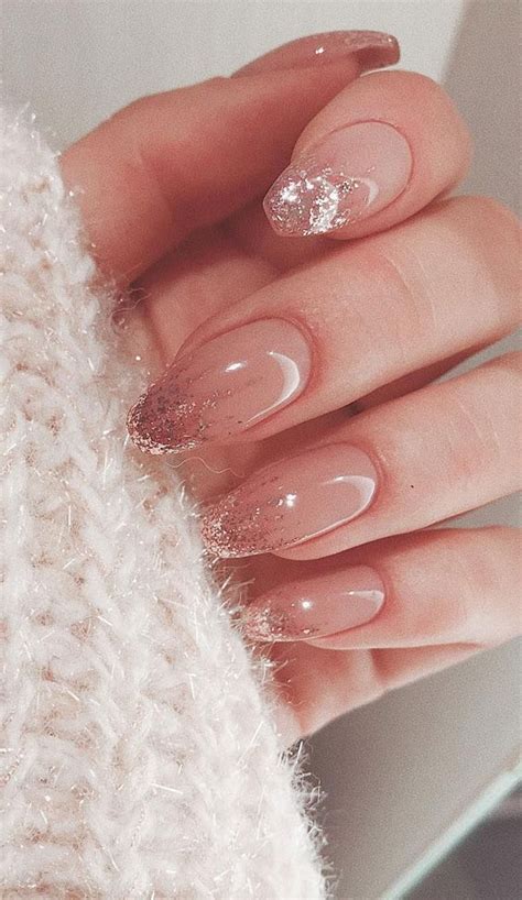 Soft Pink Glitter Nails : Why not try adding just a stripe of pink ...