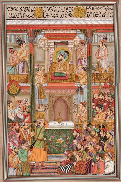 Mixed Indian Painting Vintage Art Mughal Painting Arthubindia Mughal ...