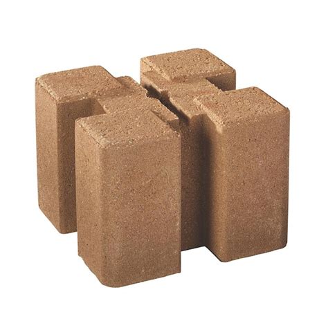 Oldcastle 7.5 in. x 7.5 in. x 5.5 in. Tan Brown Concrete Planter Wall ...