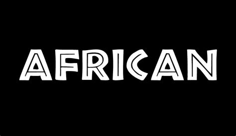 African free font