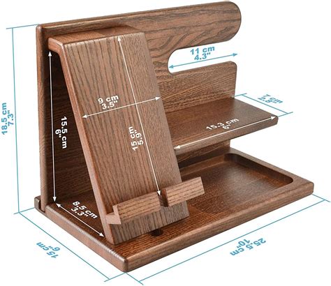 Wood Phone stand organizzatore per 6 mm materiale File DXF | Etsy ...