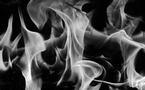 grey fire texture black white flame blaze danger photo - Texture X