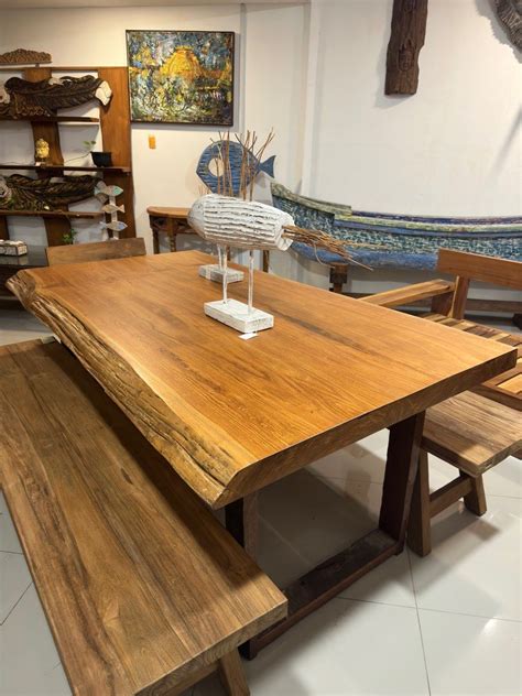 Teak Wood Dining Table, Furniture & Home Living, Furniture, Tables ...