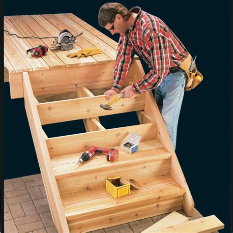 How To Build Stairs In 3 Easy Steps Diy Deck Deck Stairs Wooden Stairs ...