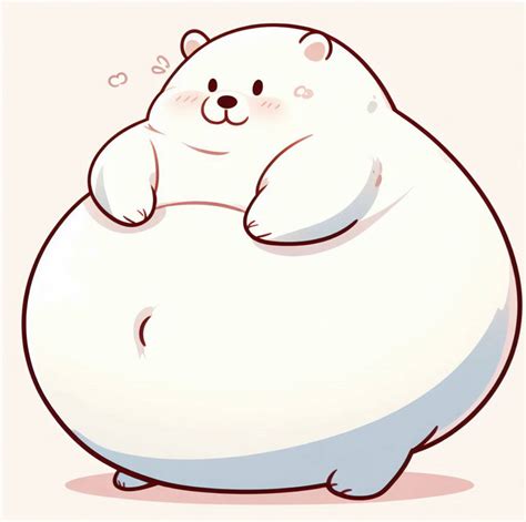 Cute fat polar bear by rubypandalover1976 on DeviantArt