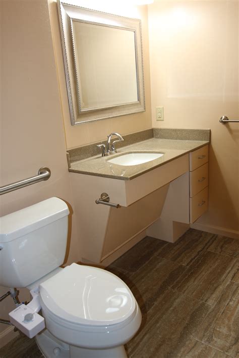 Ada Bathroom Vanities : Wheelchair accessible master bathroom sink ...