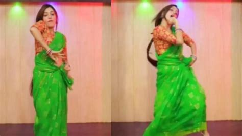 Viral Video | Woman In Saree Slays 'Genda Phool' Dance Performance ...