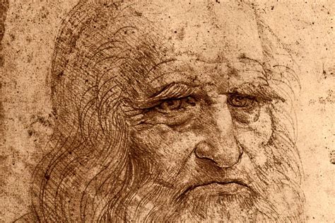 Leonardo Da Vinci Self Portrait Painting