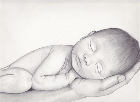 Baby drawing, Cute baby drawings, Baby sketch