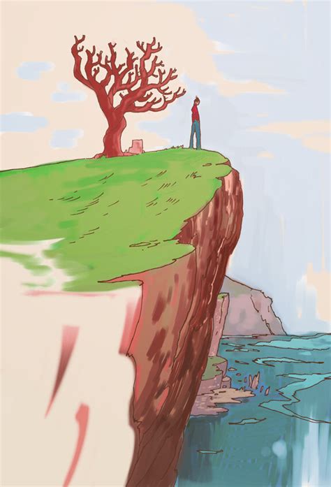 ArtStation - Cliff drawing