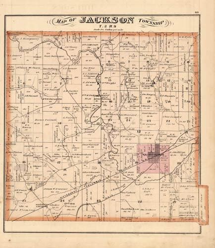 Map of Jackson Township (Ohio) - Art Source International