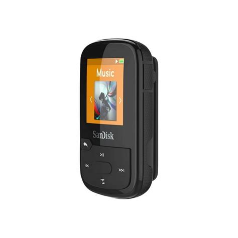 SanDisk Clip Sport Plus - Digital player - 16 GB - black - Walmart.com ...