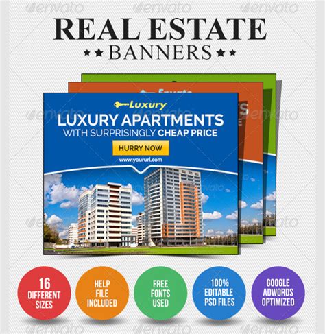 18+ Real Estate Banner - Free Premium PSD PNG EPS Vector Downloads