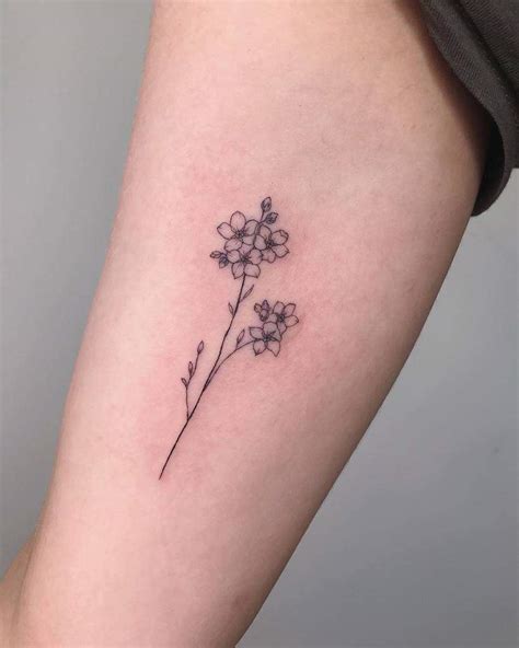 Forget Me Not Flowers Tattoo Ideas