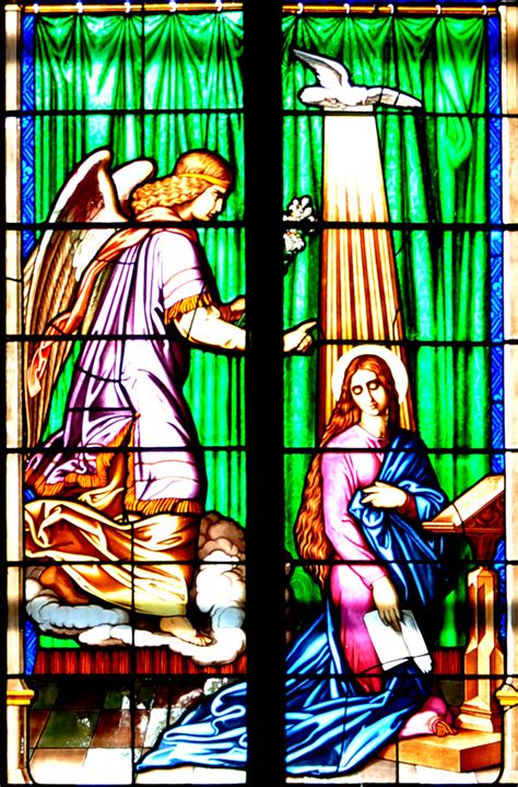 The Annunciation: 19th Century Stained Glass